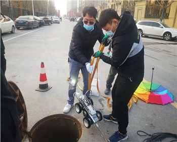 雨污水管道檢測現(xiàn)場(GTR200機器人2021.11.27)